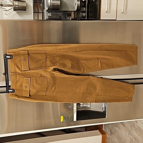 💕DOEN💕 Walker Pant ~ Barrel Leg Button Fly Pants Boscage 12 NWT - Picture 10 of 15